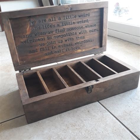 wooden pocket knife storage box